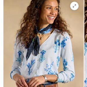 Sundance Larkspur Floral Cardigan